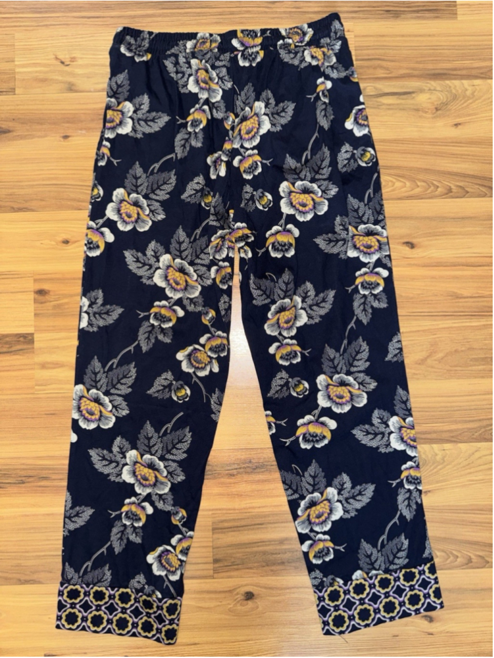 Vera Bradley Women's Small Pajama Set Blue Cotton Loungewear Cozy Maximalist - Picture 12 of 16